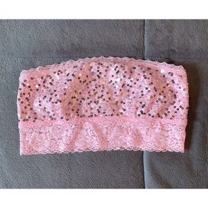 Pink Sequin Bandeau